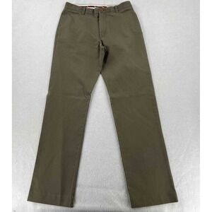 J Crew Essential Chino Pants Mens Gray Cotton Flat Front Straight Size W33 L34